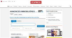 Desktop Screenshot of immobilier.lexpress.fr