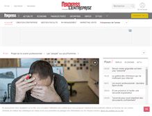 Tablet Screenshot of lentreprise.lexpress.fr