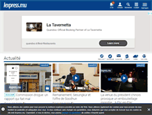 Tablet Screenshot of lexpress.mu